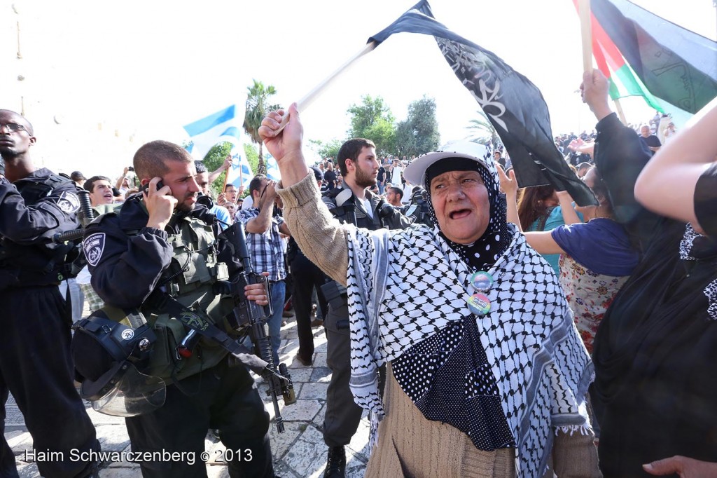 Zionist 'Jerusalem Day' march, Palestinian counter-protest | IMG_2971