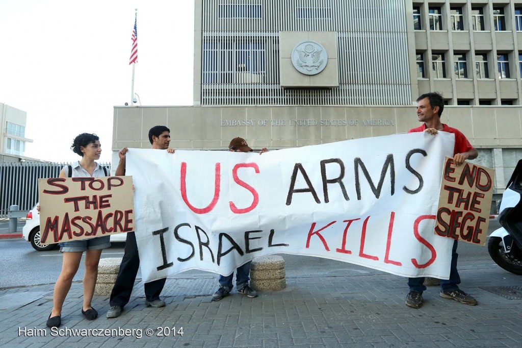 Direct action in front of the US embassy in Tel Aviv | IMG_4479