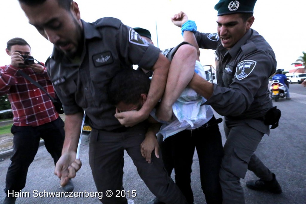 Police brutality against solidarity demonstration with Muhammad 'Alan 16/08/2015 | IMG_0217