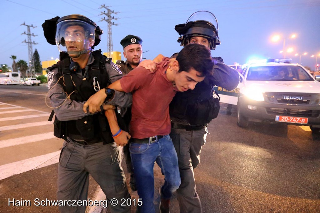 Police brutality against solidarity demonstration with Muhammad 'Alan 16/08/2015 | IMG_0551