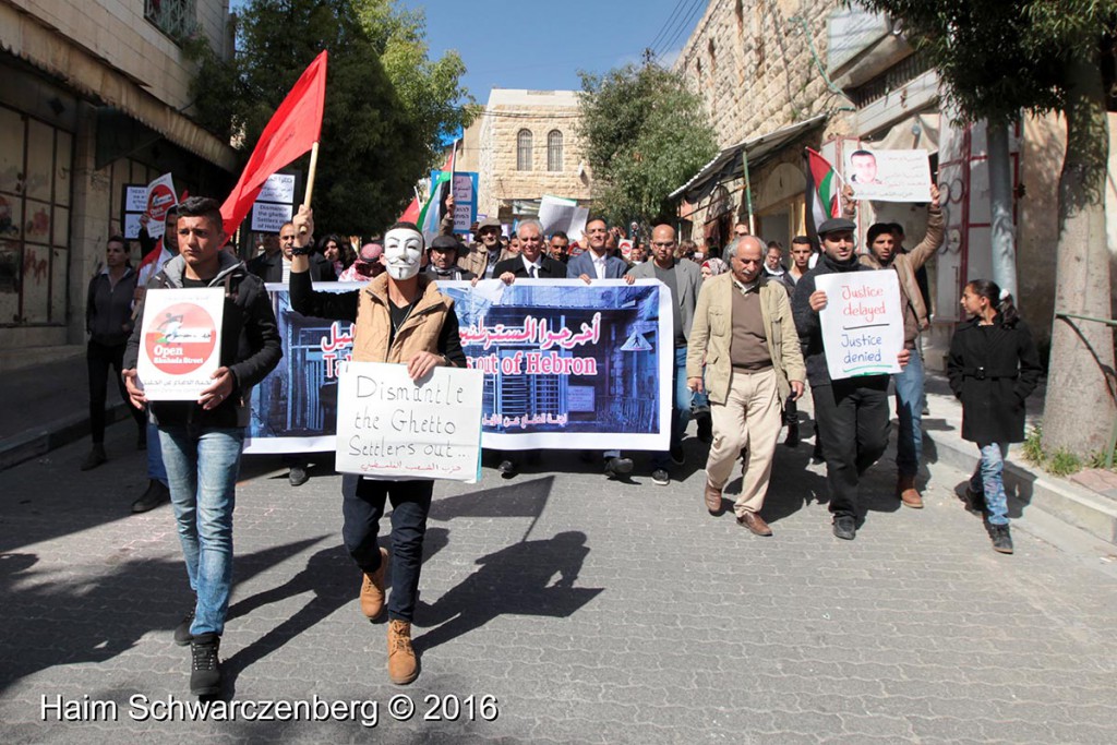 Protest in Hebron: Dismantle the Ghetto! Settlers leave Hebron! 20/02/2016 | IMG_1805