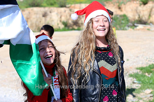 Ahed & Jana Tamimi, Nabi Saleh Dec. 2014