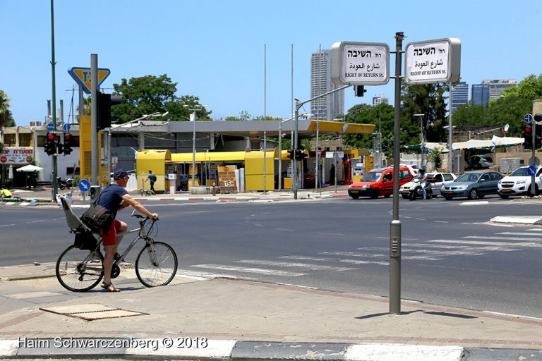 Activists changed the name of streets  In advance of a memorial ceremony for Razan Al-Najar 03/07/2018 | IMG_3573