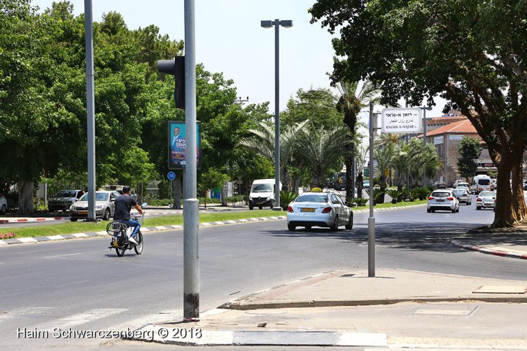 Activists changed the name of streets  In advance of a memorial ceremony for Razan Al-Najar 03/07/2018 | IMG_3621