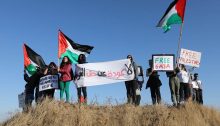 On Friday, May 3rd 2019, Israeli Anti Zionist activists joined the Great March of Return at the fence that besieges the Gaza strip